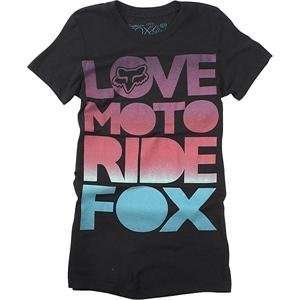  Fox Racing Womens Moto Lover T Shirt   Large/Black 