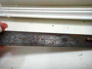 vintage BANDOW METAL RULER w/clip TOOL 6 inch ★  