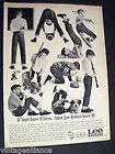 1964 LEE RIDERS Cowboy on Fence Blue Jeans Hat Ad  