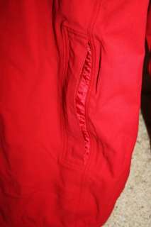 Women PATAGONIA Jacket XLarge Red Rain Wind Winter Spring Coat Hooded 