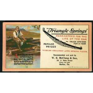  Vintage 1923 Butler PA Advertising Ink Blotter Everything 