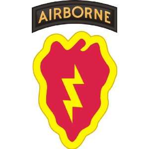  US Army 25th Infantry Division Airborne Tab Patch Decal 