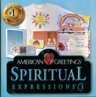 American Greetings Spiritual Expressions 3 PC CD create  