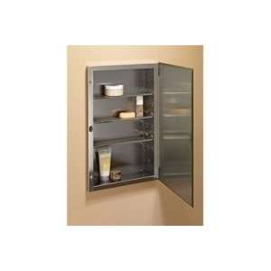   16 x 26 Single Door Frameless Beveled Medicine Cabinet 868P24SS