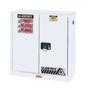   White Sure Grip EX Safety Cabinet, 30 gallon   2 manual doors   893005