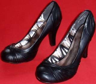   & BLUE Black Fashion Pumps High Heels Dress Shoes size 7 WIDE  