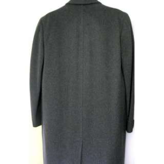 HART SCHAFFNER MARX MADE FROM IMPORTED LUXURY VELOUR GRAY TOPCOAT 