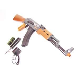  NEW METAL w. WOOD AK 47 ELECTRIC AIRSOFT Replica Gun 