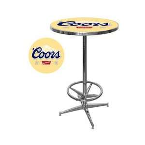  Round Pub Table   Coors Banquet Logo 