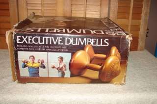 Vintage Executive Dumbells Weights 6.6lbs w/Box  