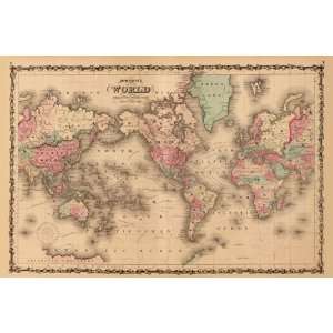  World Map 24X36 Giclee Paper