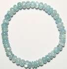 6x2 4mm Rondelle Aquamarine Beads