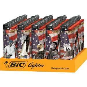  Bic Americana Special Edition Lighters   50ct Everything 