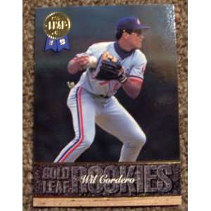  1993 Leaf Wil Cordero # 2 MLB Baseball Gold Leaf Rookie 