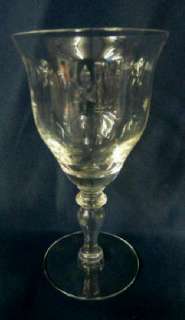 SIGNED HAWKES CRYSTAL 7041 STARS WATER GOBLET #2  