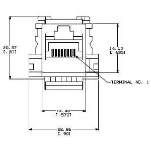  406372 2   TE Connectivity Category 5e 110Connect Modular 