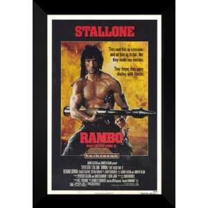  Rambo First Blood, Part 2 27x40 FRAMED Movie Poster