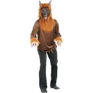  Brown Werewolf Mens Wolf Costume & Mask XL (40 42) Toys 