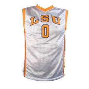  STARTER Mens LSU Basketball Jersey Yellow/White Sports 
