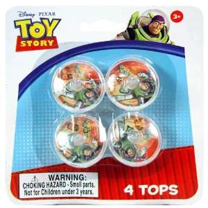  Disney Toy Story Spinning Top   Pack of 4 Toys & Games