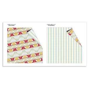   Double Sided Paper 12X12 Wellies/Slicker 25 Pack
