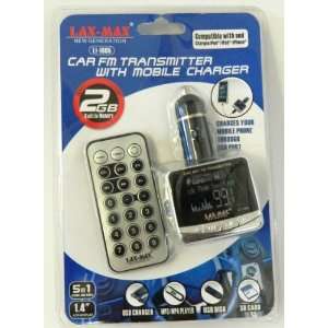  Car FM Transmitter with Mobile Charger