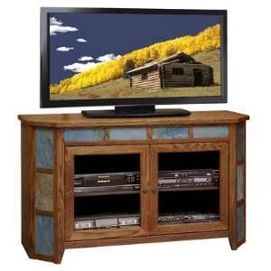   Oak Creek 51 Angled TV Stand in Golden Oak Furniture & Decor