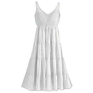 Seventh Avenue Brand New White Sadie Sun Dress Misses Size XL 16 18 