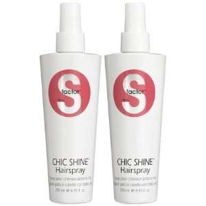 TIGI S Factor Chic Shine Hair Spray, 8.45 oz, 2 ct (Quantity of 2)