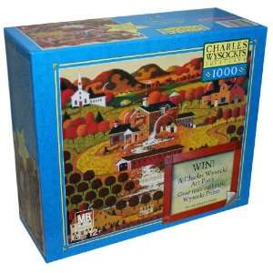   Americana 1000 Piece Puzzle   Indian Summer in Vermont Toys & Games