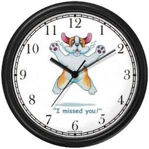  Brown & White Dog Cartoon or Comic   JP Animal Wall Clock 