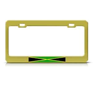  Jamaica Jamaican Flag Country Metal license plate frame 