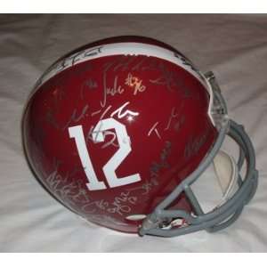  BCS Helmet W/PROOF Pictures of Players Signing, Alabama Crimson Tide 