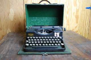 Antique 1900s Royal Portable Typewriter with Case Product Image