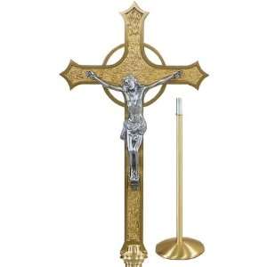 Bronze Processional Crucifix 