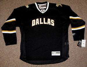 Dallas Stars Youth RBK Black Stitched Jersey  