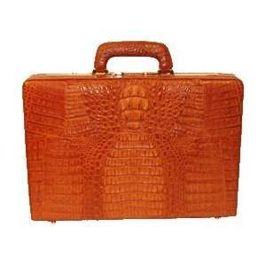  Warrnambool Genuine Caiman Crocodile Leather Briefcase 