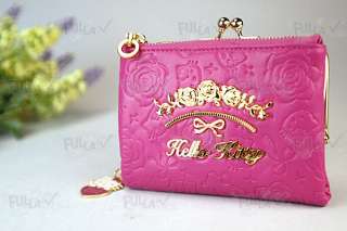 Hello Kitty Wallet w/ Kisslock + Zipped Coins Bag #884  