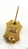 BETA THETA PI   fraternity 14k Gold 1916 Vintage Genuine Diamond BADGE 