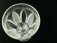 Antique EAPG Bryce Glass Teasel Pineapple Water Goblet  