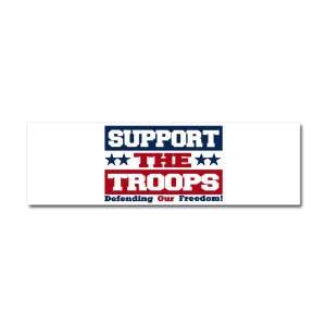  Car Magnet 10 x 3 Support the Troops Defending Our Freedom 