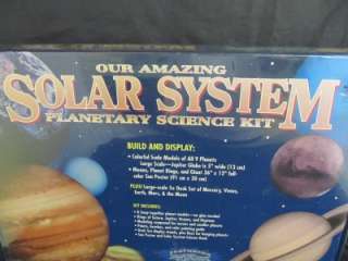 Amazing Solar System Planets Science Project Kit NIB  