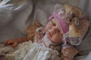 Short Bread Cookie~French Lace Dress & Hat 4 Reborn Baby Doll  