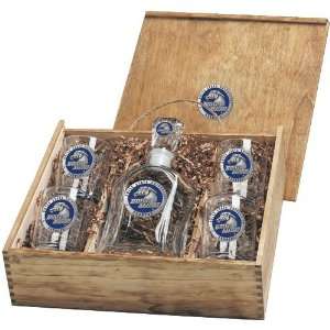   Boise State University Boxed Capitol Glass Decanter Set Home