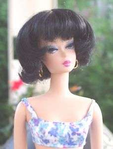Penny WIG for Barbie size dolls  BLACK Size 4  
