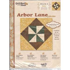  Joann Quilt Block of the Month Arbor Lane Collection #6 
