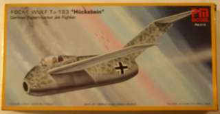 Germany Focke Wulf Ta 183 Jet 1/72 Airplane Model Kit  