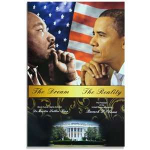   Martin Luther King The Dream & The Reality Poster 