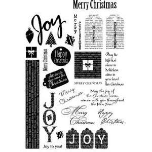  Christmas Sentiments MSE Clear Stamp 