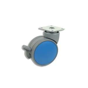   Casters   Grey Caster with Blue Finish   Item #400 75 GY BU SP WB WCN